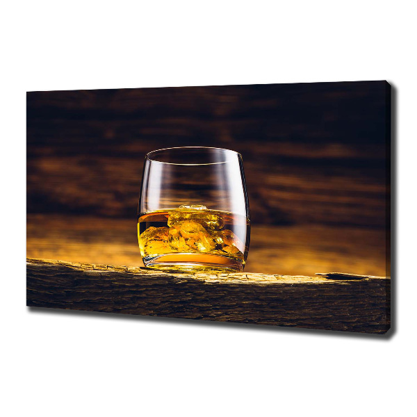 Wandbild Bourbon im Glas