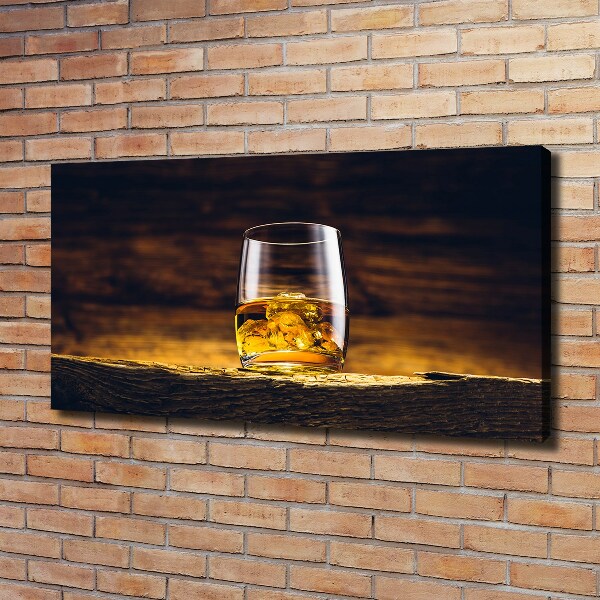 Wandbild Bourbon im Glas