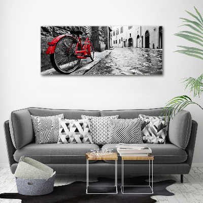 Wandbild Rotes Fahrrad