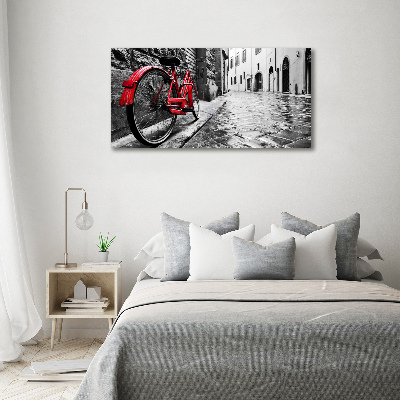 Wandbild Rotes Fahrrad