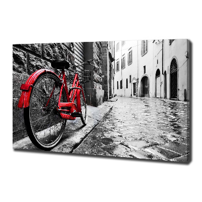 Wandbild Rotes Fahrrad