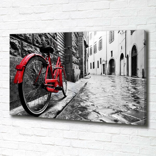 Wandbild Rotes Fahrrad