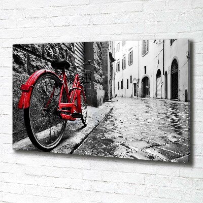 Wandbild Rotes Fahrrad