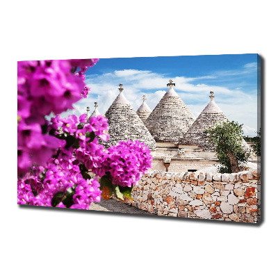 Wandbild Trulli-Häuser