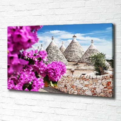 Wandbild Trulli-Häuser