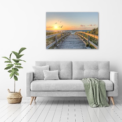 Bild auf leinwand Weg zum Strand