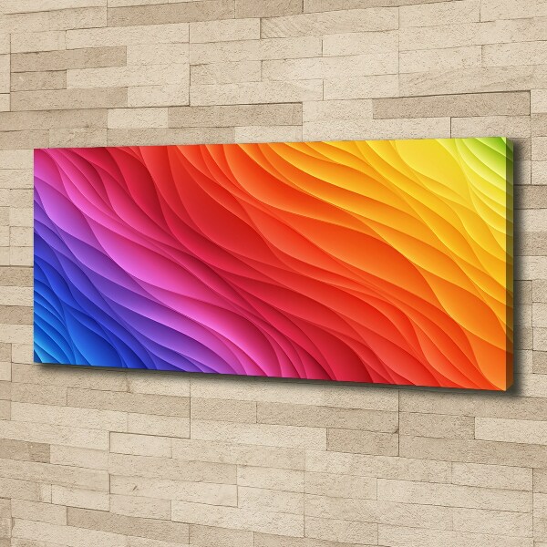 Wandbild Bunte Wellen