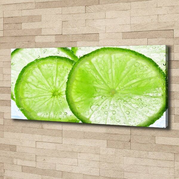 Wandbild Limetten unter Wasser