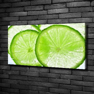 Wandbild Limetten unter Wasser