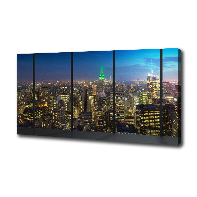 Wandbild New York bei Nacht