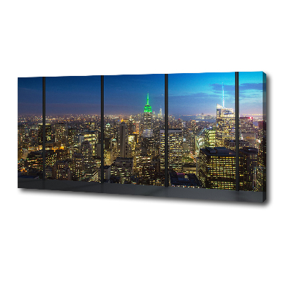 Wandbild New York bei Nacht