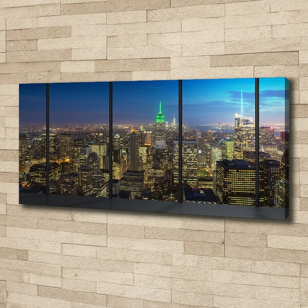 Wandbild New York bei Nacht