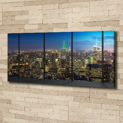 Wandbild New York bei Nacht