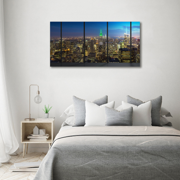 Wandbild New York bei Nacht