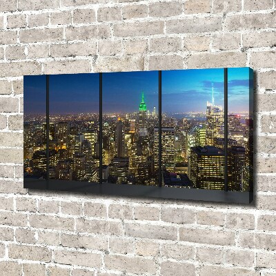 Wandbild New York bei Nacht