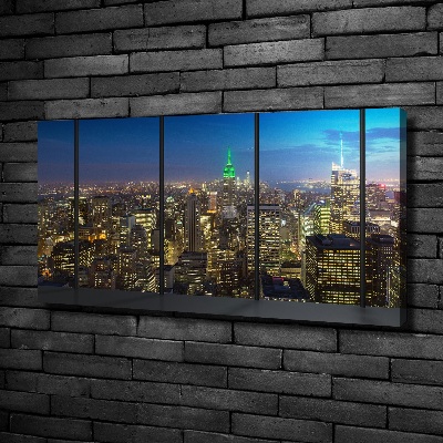 Wandbild New York bei Nacht