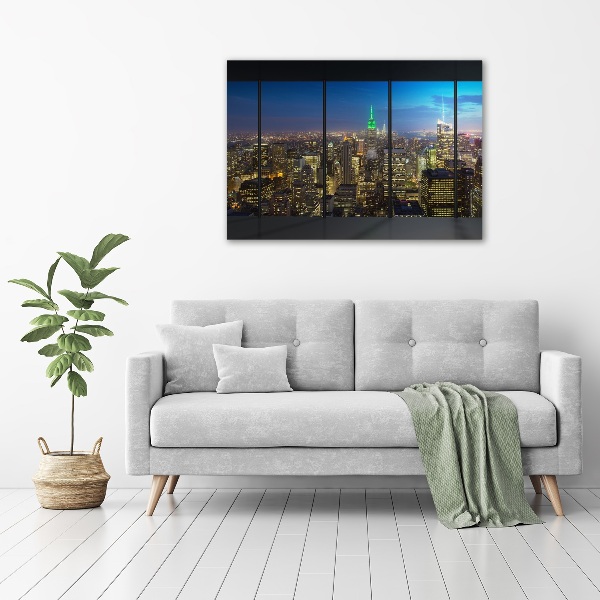 Wandbild New York bei Nacht