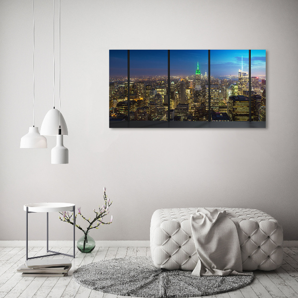 Wandbild New York bei Nacht