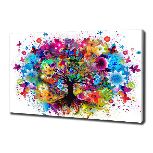 Wandbild Bunter Baum