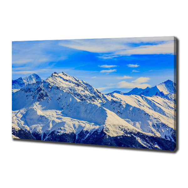 Wandbild Die Alpen im Winter