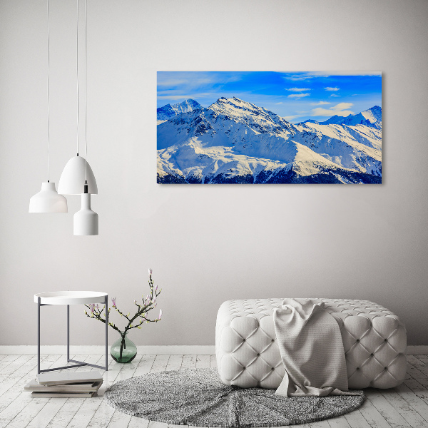 Wandbild Die Alpen im Winter