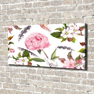 Wandbild Blumenmuster