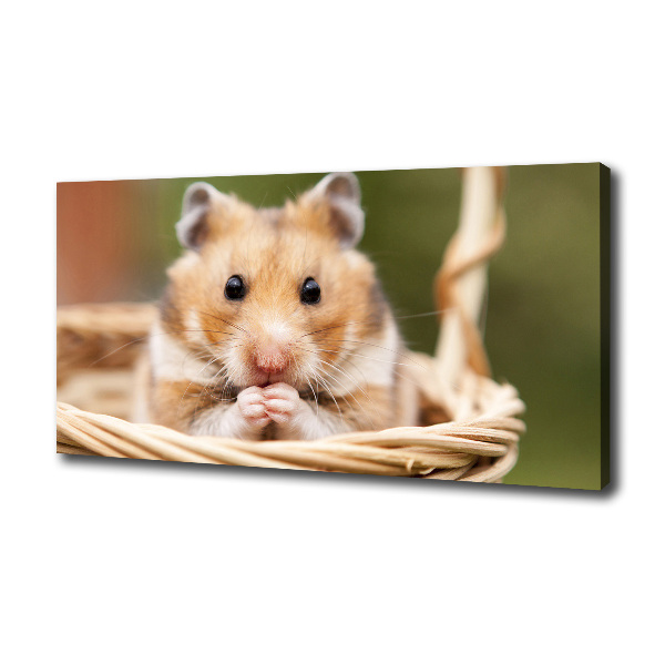 Wandbild Hamster im Korb