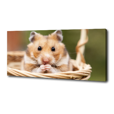 Wandbild Hamster im Korb