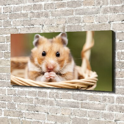 Wandbild Hamster im Korb