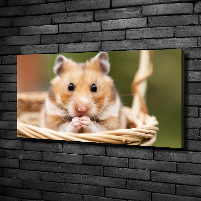 Wandbild Hamster im Korb