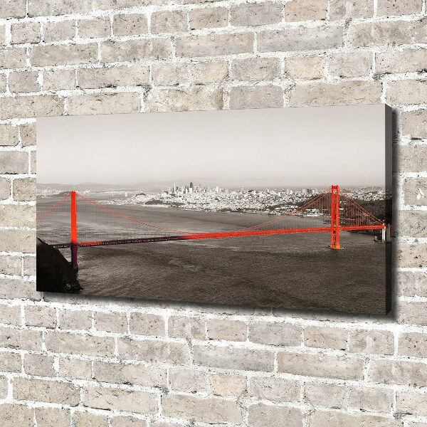 Bild auf leinwand San Francisco Brücke