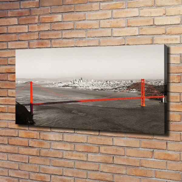 Bild auf leinwand San Francisco Brücke