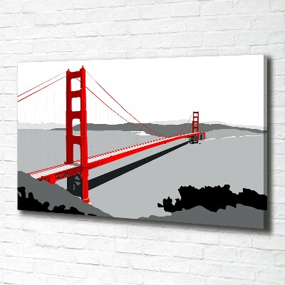 Wandbild San Francisco Brücke