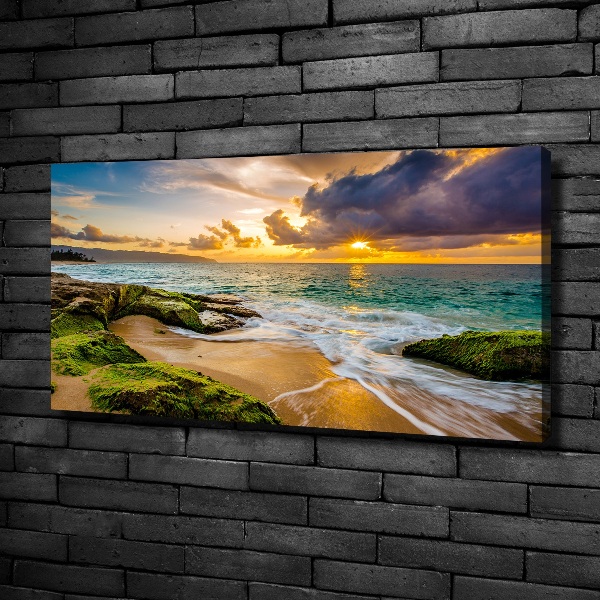 Bild auf leinwand Sonnenuntergang am Meer