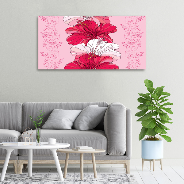 Wandbild Hawaiianische Blumen
