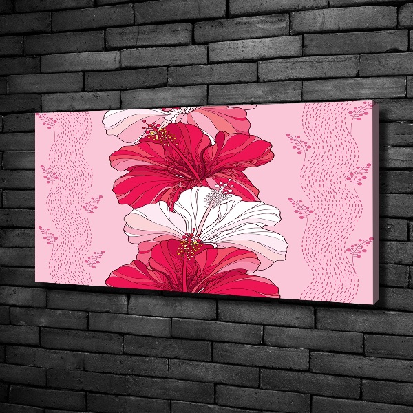 Wandbild Hawaiianische Blumen