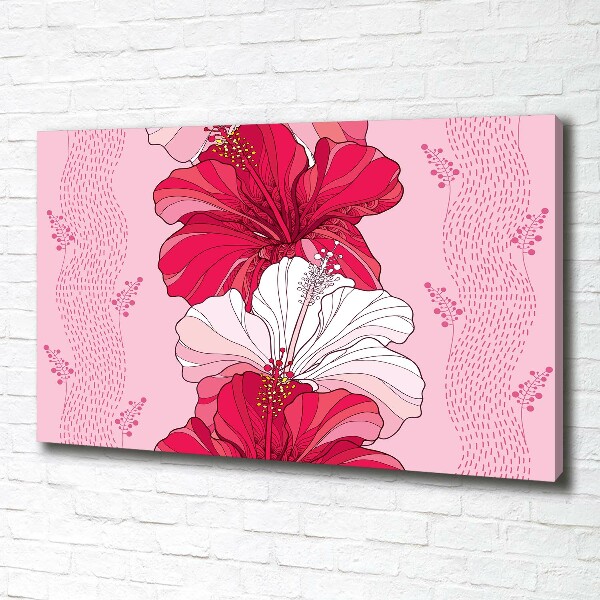 Wandbild Hawaiianische Blumen
