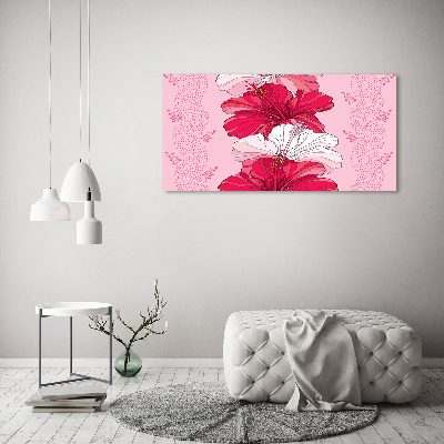 Wandbild Hawaiianische Blumen