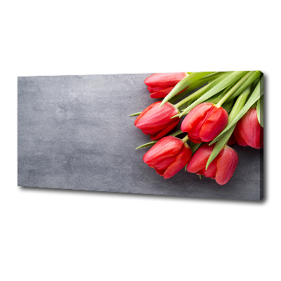 Bild auf leinwand Rote Tulpen