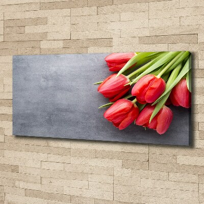 Bild auf leinwand Rote Tulpen
