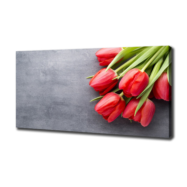 Bild auf leinwand Rote Tulpen