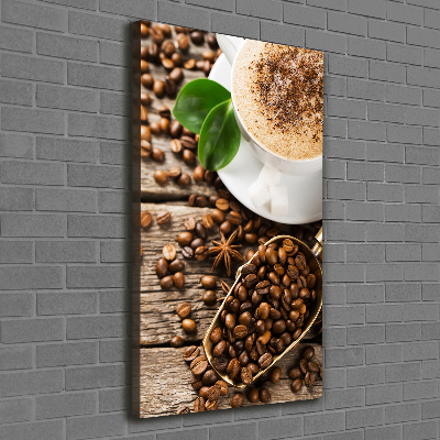 Foto leinwand vertikales Kaffee