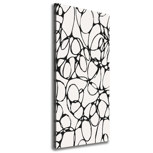 Foto leinwand vertikales Chaotische Kreise