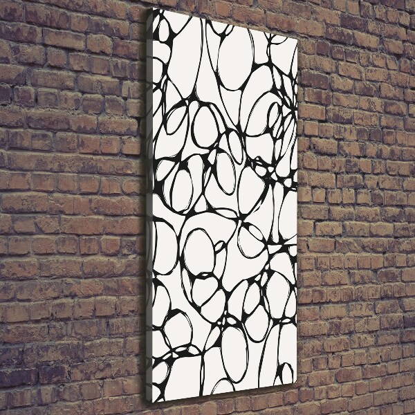 Foto leinwand vertikales Chaotische Kreise