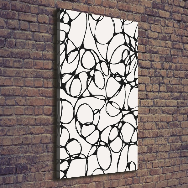 Foto leinwand vertikales Chaotische Kreise