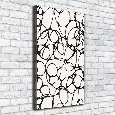 Foto leinwand vertikales Chaotische Kreise