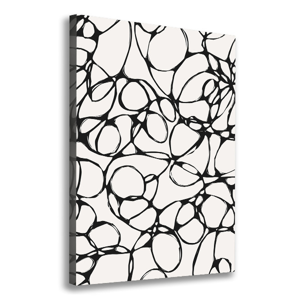 Foto leinwand vertikales Chaotische Kreise