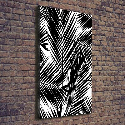 Wandbild vertikales Palmenblätter