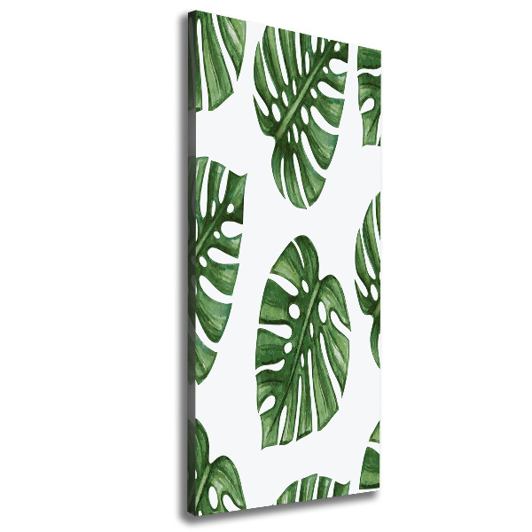 Foto auf leinwand vertikales Monstera