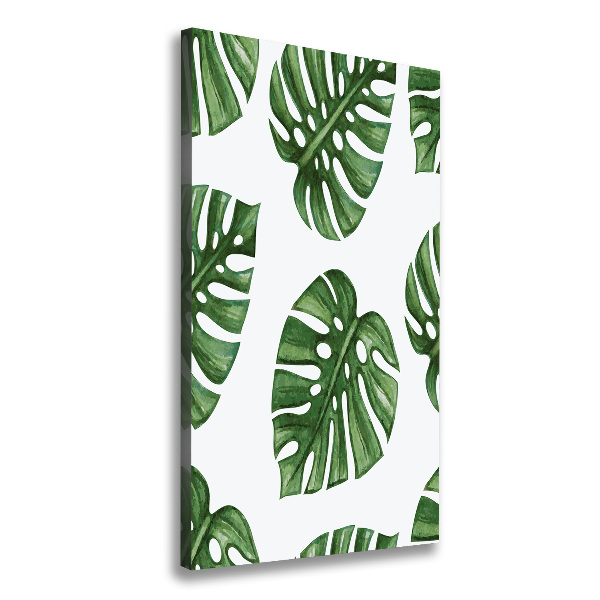 Foto auf leinwand vertikales Monstera